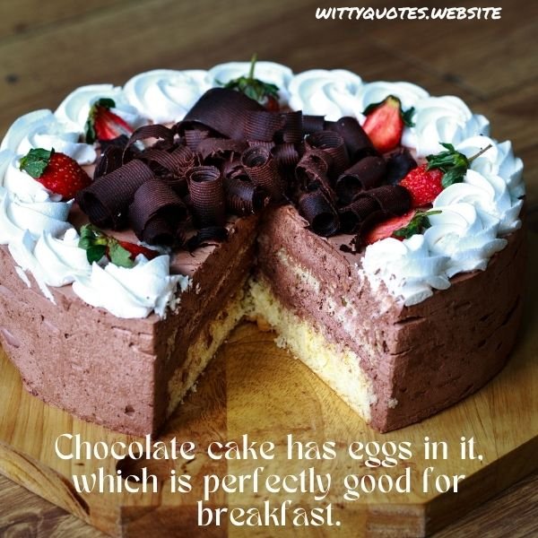 Chocolate Cake Captions For Instagram
