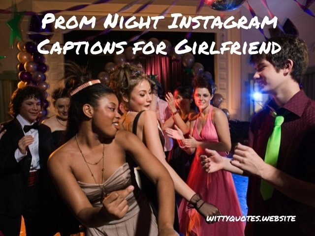 Prom Night Instagram Captions for Girlfriend