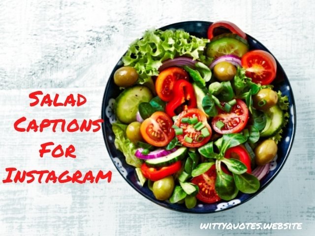 Salad Captions For Instagram