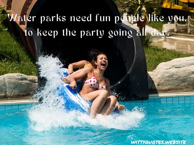 Water Park Instagram Captions for Photos